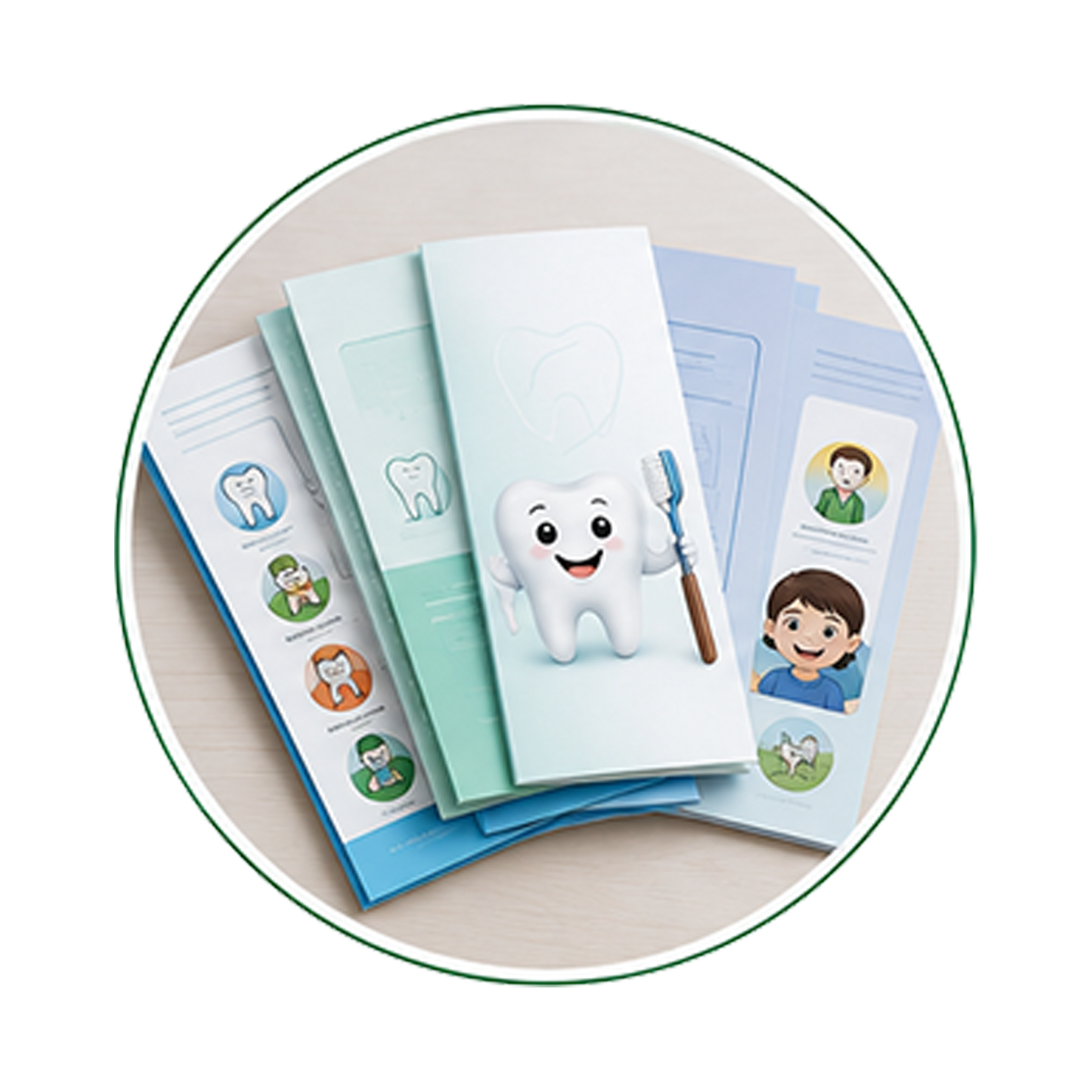 Age-appropriate educational brochures