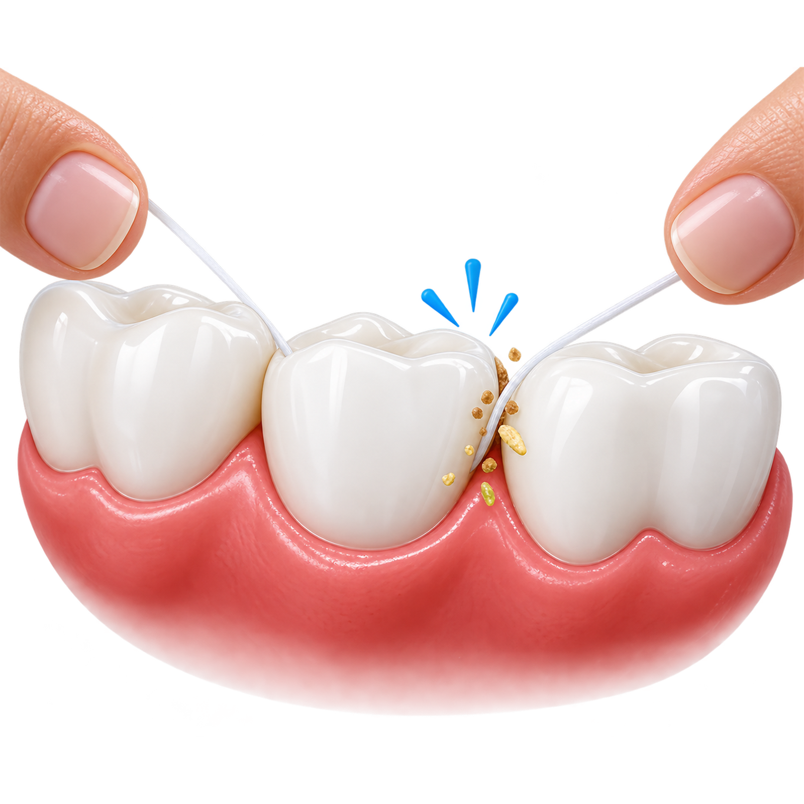 Clean between your teeth